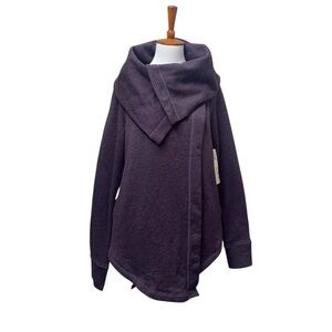 Z by Zella Shooting Star Drape Collar Cardigan  Shawl Asymmetrical